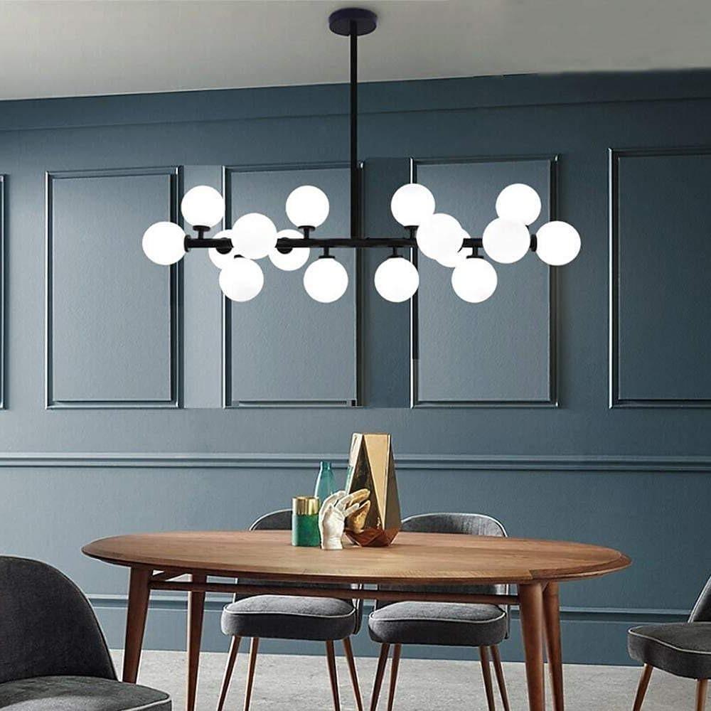 Modern Gold 16-Light Linear Iron Kitchen Island Light