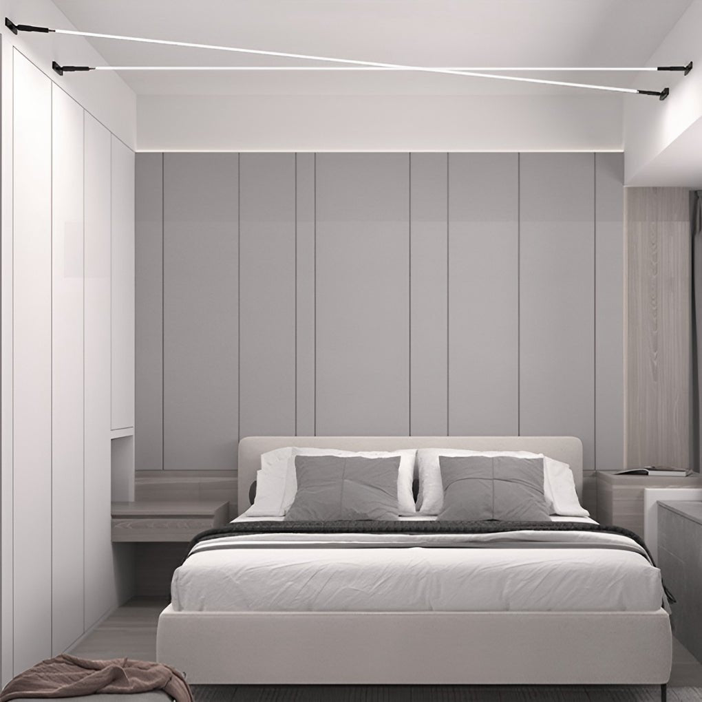 Rotatable Skyline Linear LED Lights Slim Steel Line Ceiling Light-Lighom