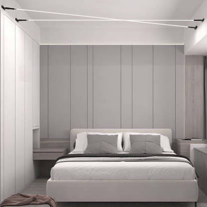 Rotatable Skyline Linear LED Lights Slim Steel Line Ceiling Light-Lighom