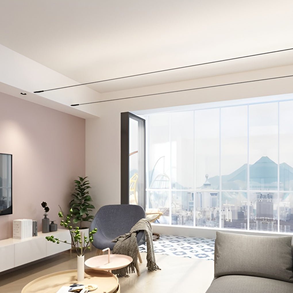 Rotatable Skyline Linear LED Lights Slim Steel Line Ceiling Light-Lighom
