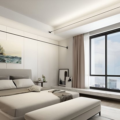 Rotatable Skyline Linear LED Lights Slim Steel Line Ceiling Light-Lighom