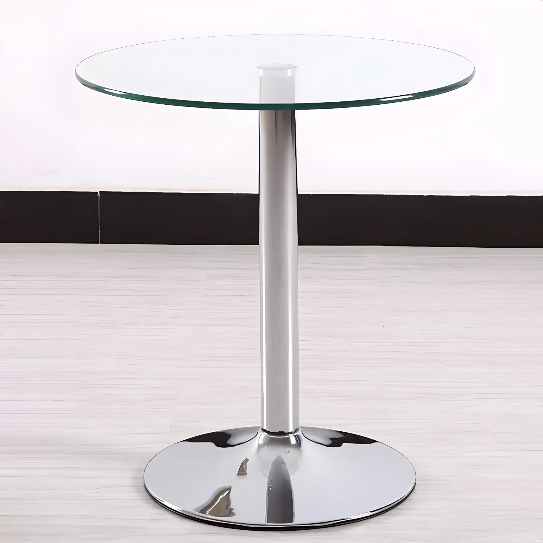 Round Glass Scratch-Resistant Dining Table