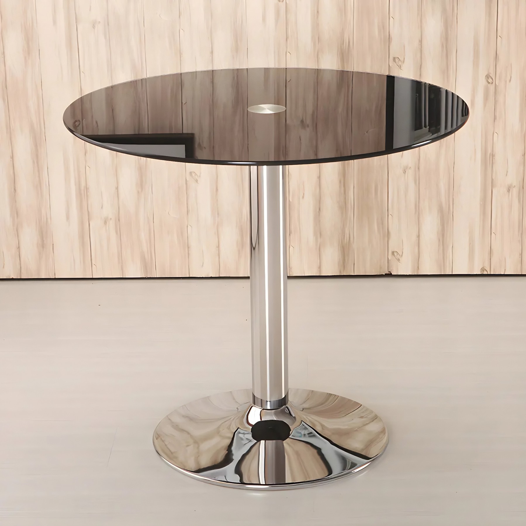 Round Glass Scratch-Resistant Dining Table