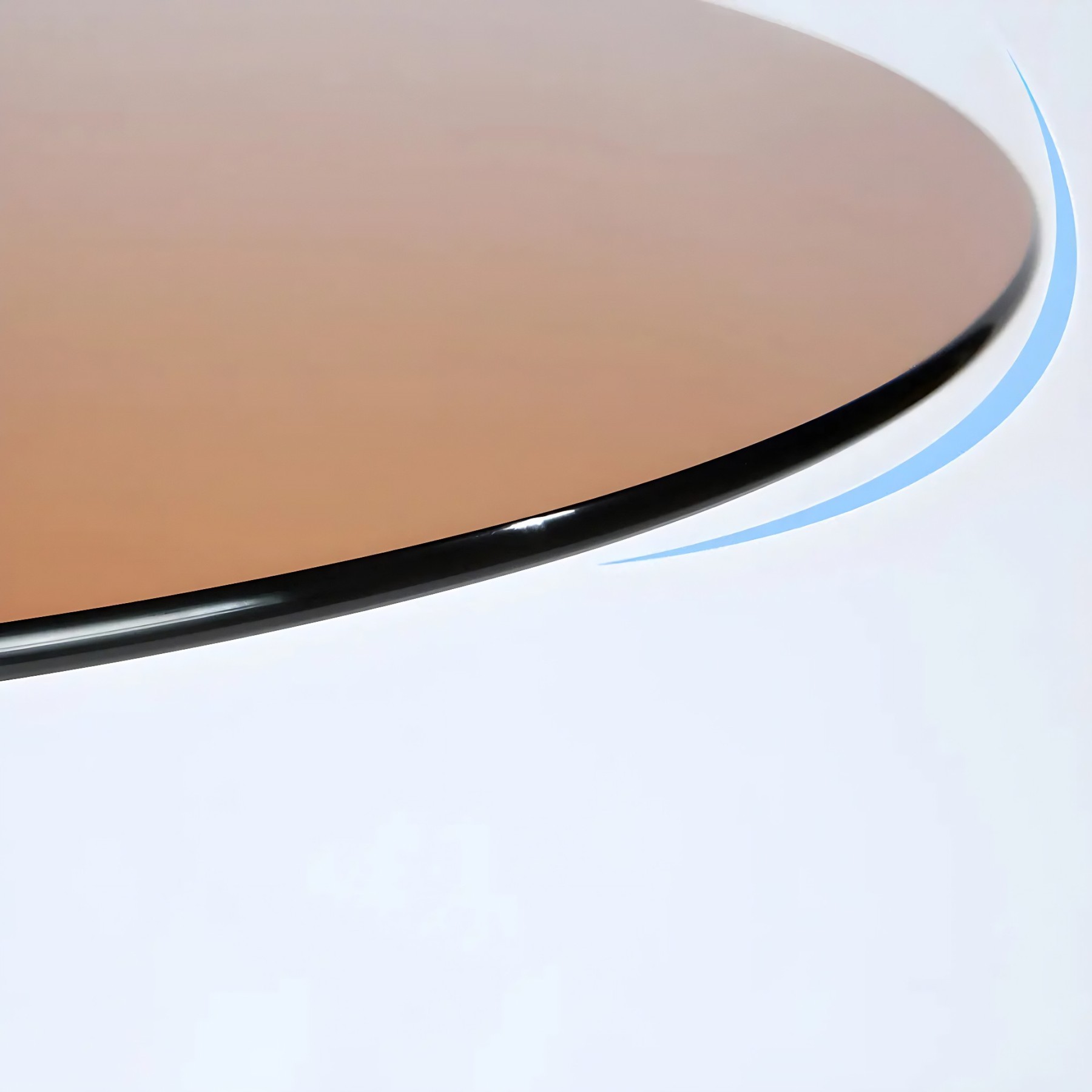 Round Glass Scratch-Resistant Dining Table