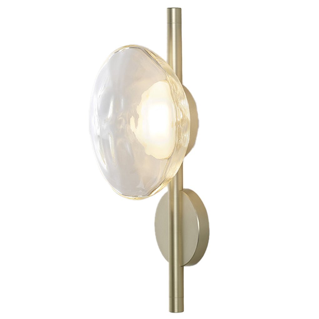 Round Glass Shell Design Wall Sconce Modern Bedside & Study Wall Lamp-Lighom