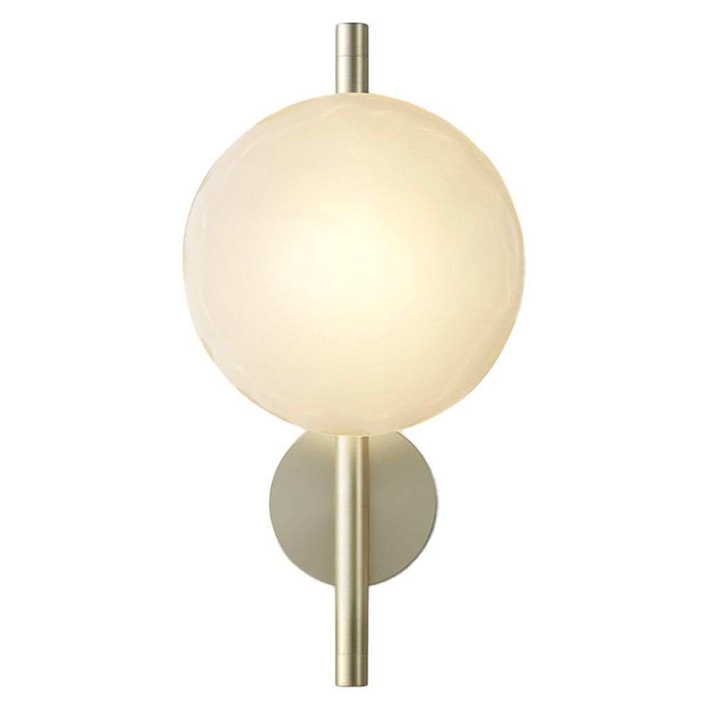 Round Glass Shell Design Wall Sconce Modern Bedside & Study Wall Lamp-Lighom