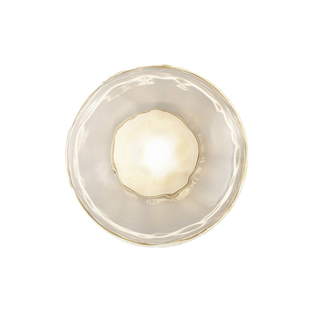 Round Glass Shell Design Wall Sconce Modern Bedside & Study Wall Lamp-Lighom