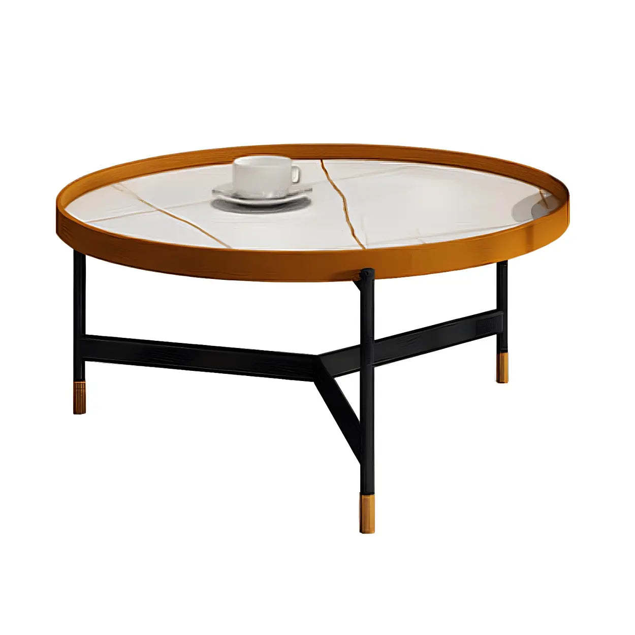 Black luxury base tray coffee tables