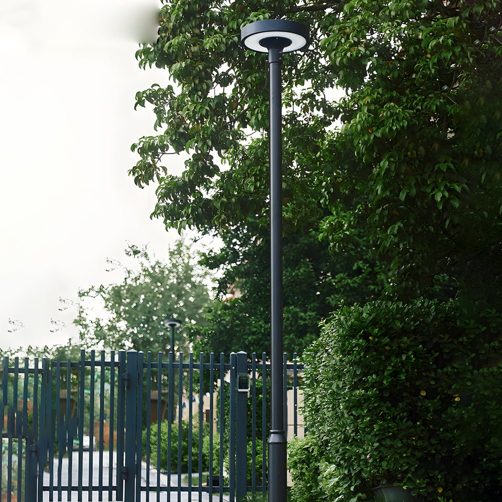 Round Smart Remote Solar LED Post Light