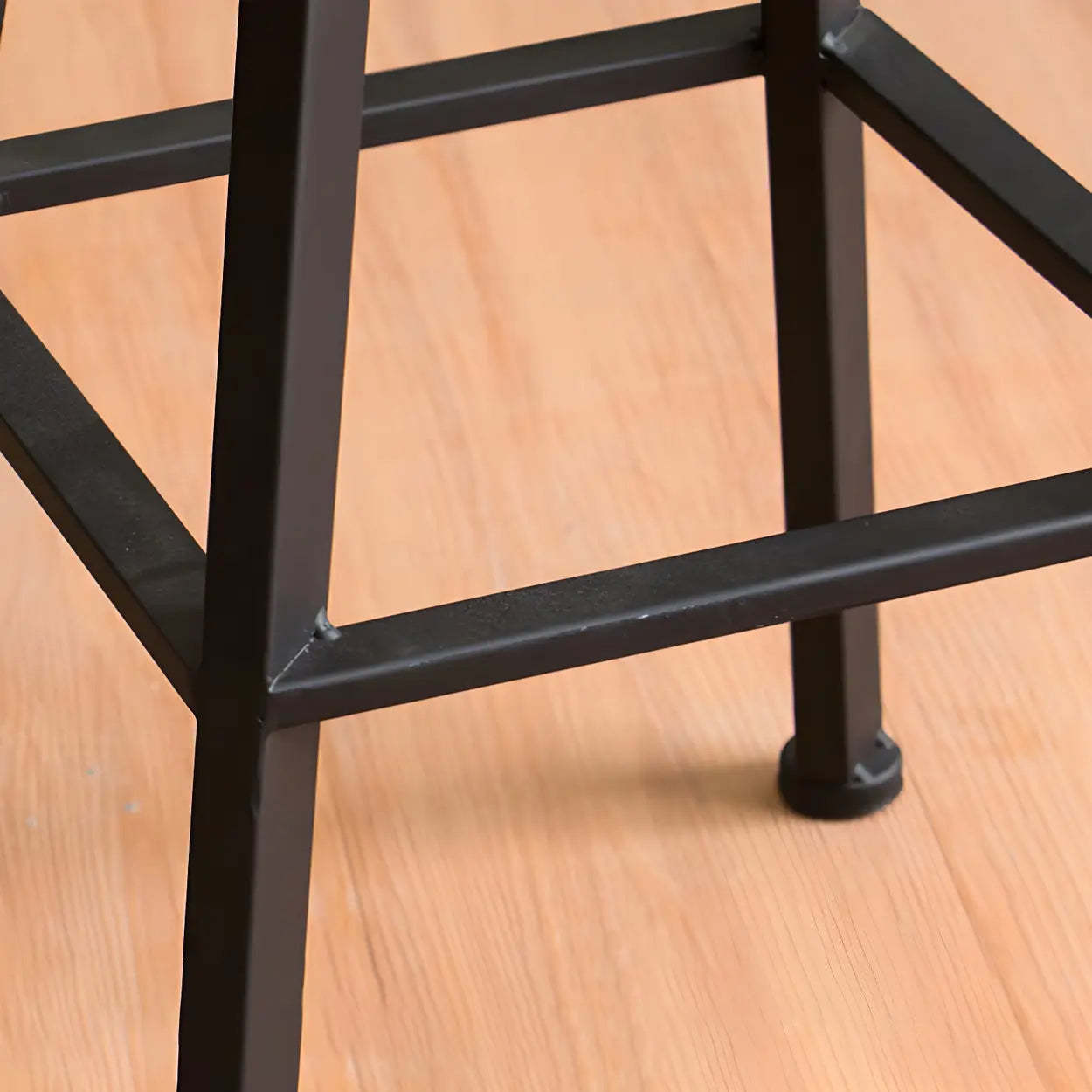 Round Wood Backless Counter Stool — Bronze / 2 Piece Set
