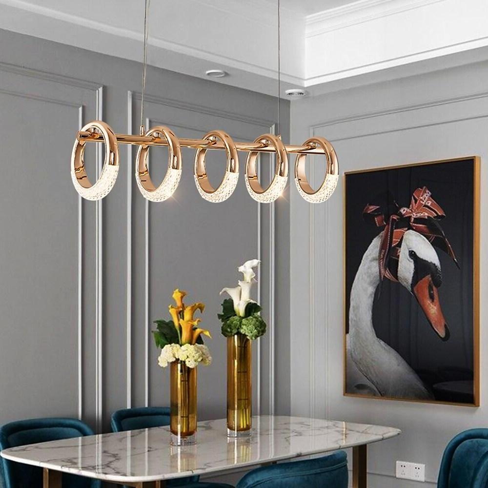 Uniform Ring Pendant Lighting LED Modern Kitchen Dining Room Lighting Ceiling Light-Lighom
