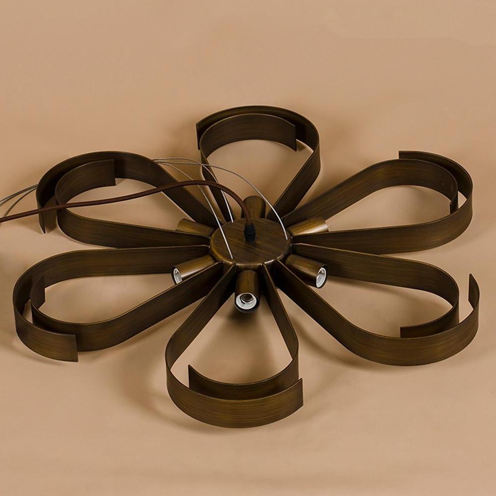6-Light Petal-Shaped LED Modern Chandelier
