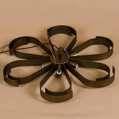 6-Light Petal-Shaped LED Modern Chandelier