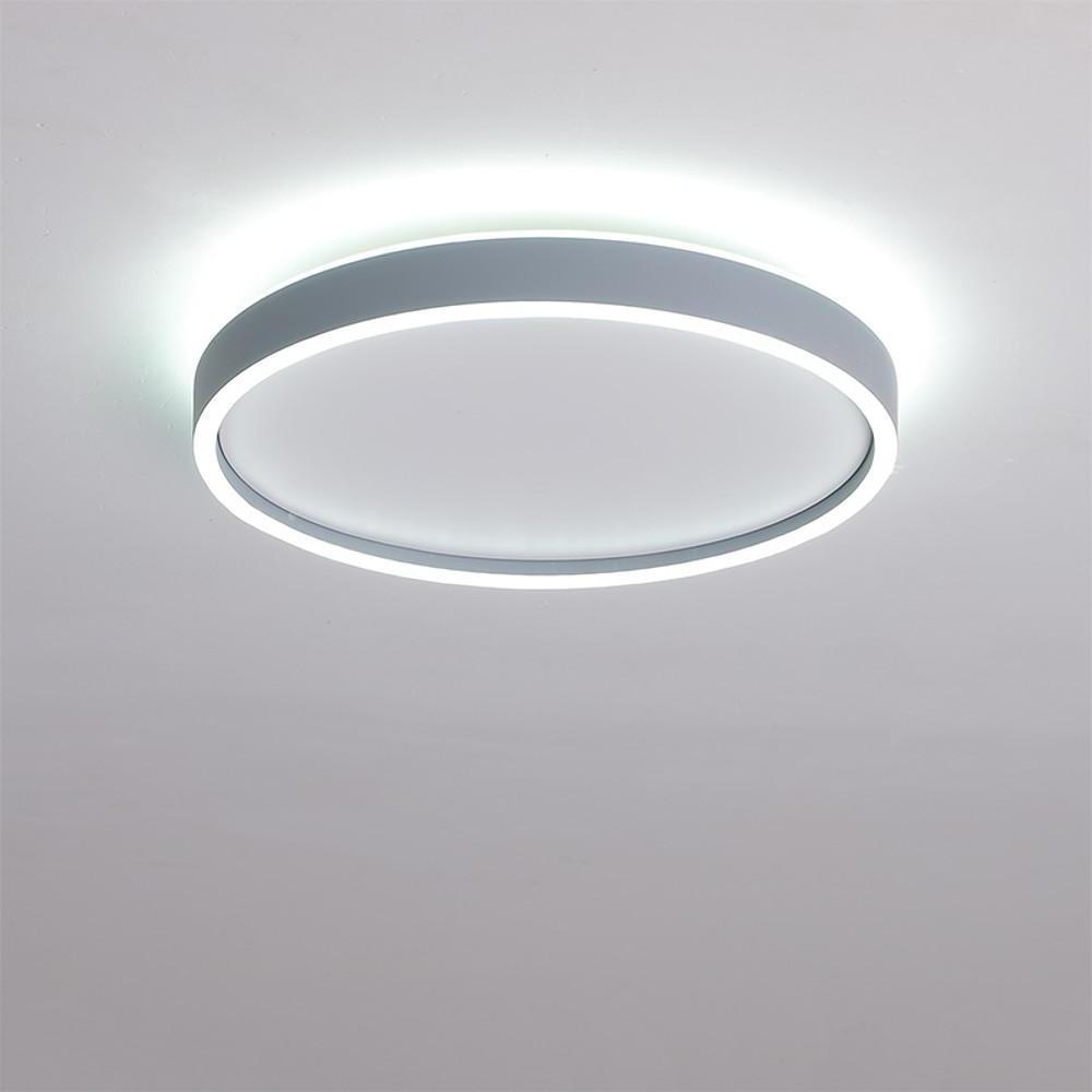 Circular Minimalist Metal LED Flush Mount Ceiling Light