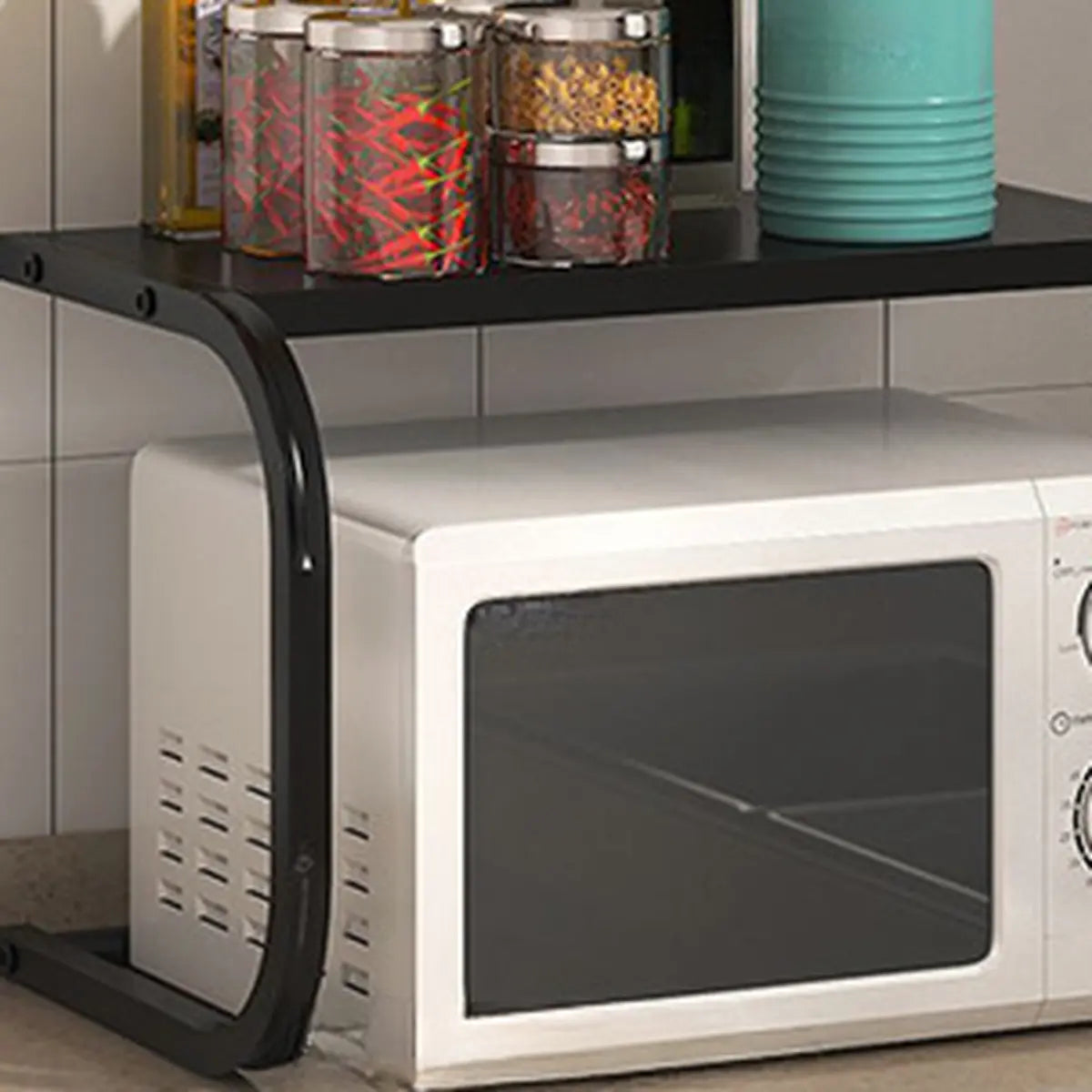 Rust Resistant Metal Baker's Rack with Microwave Shelf