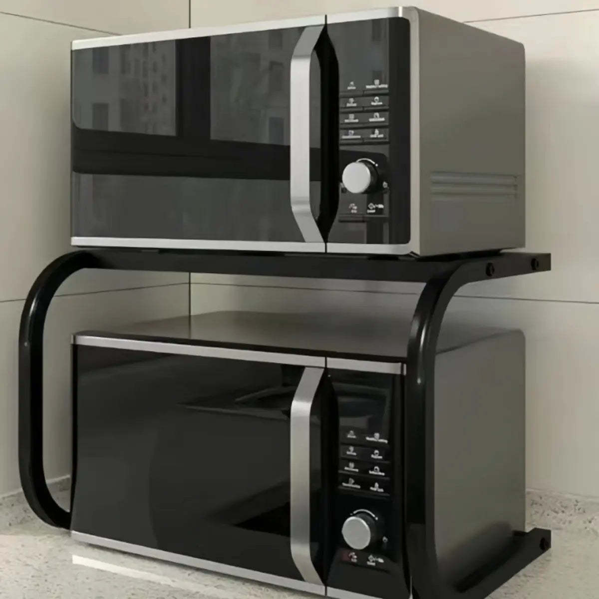 Rust Resistant Metal Baker's Rack with Microwave Shelf