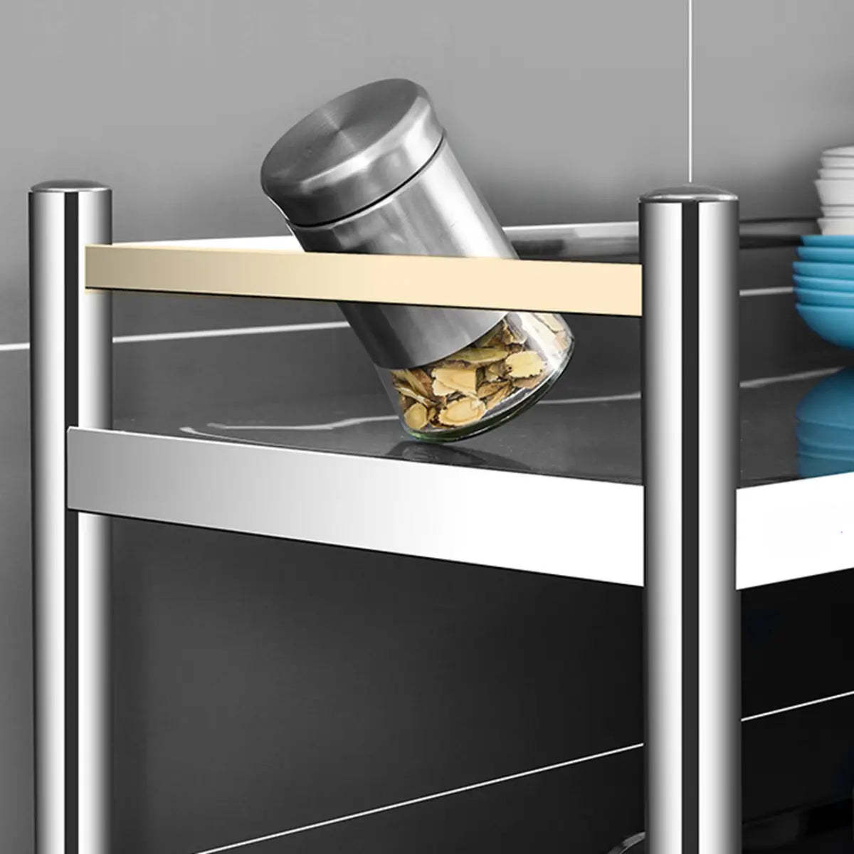 Silver Rust Resistant Stainless Steel Baker's Rack