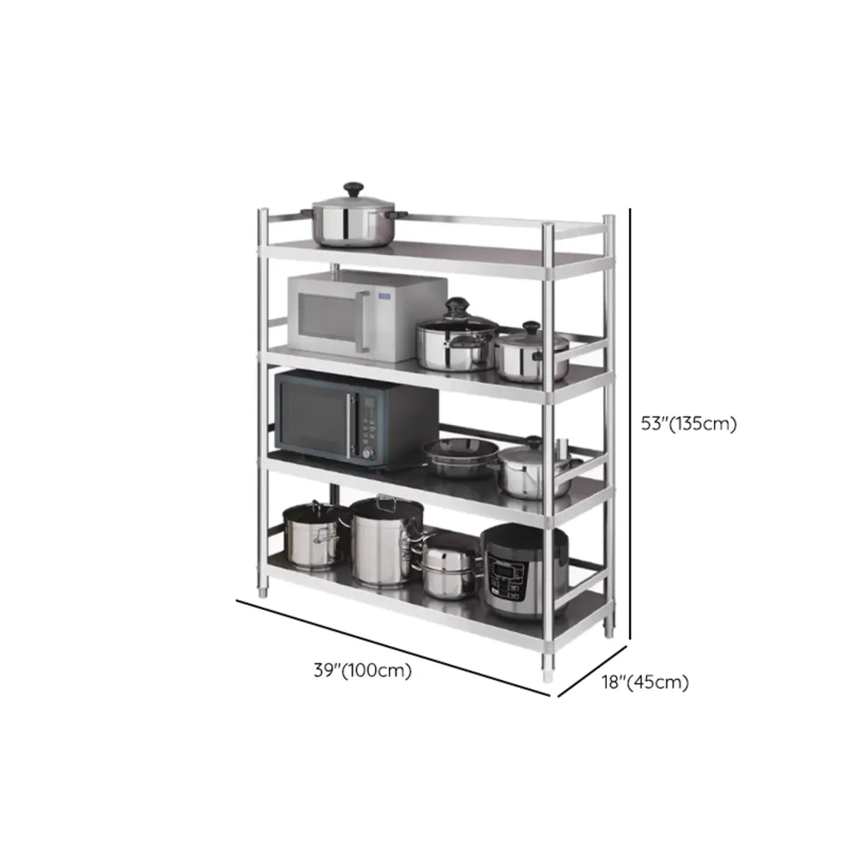 Rust Resistant Stainless Steel Countertop Baker's Rack