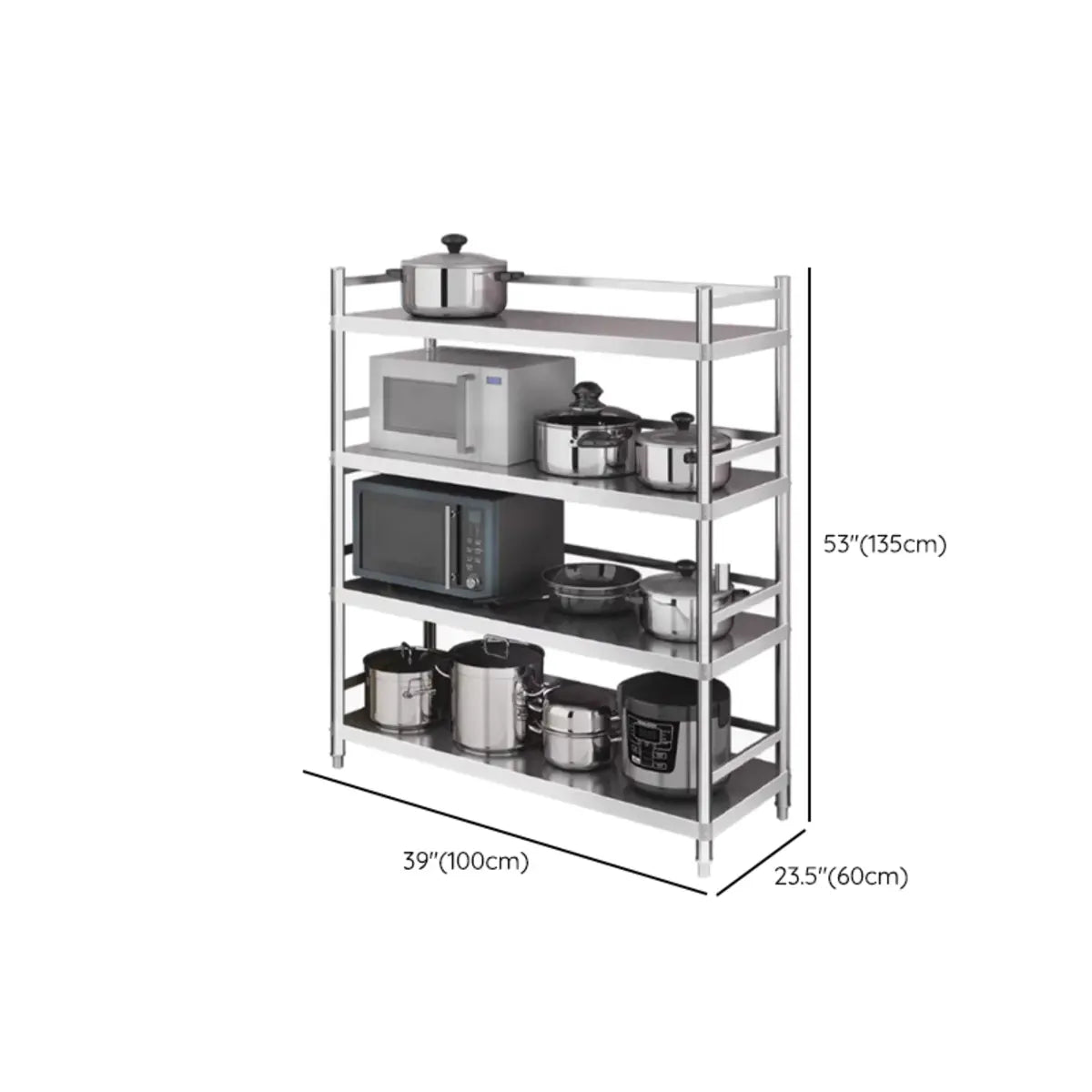 Rust Resistant Stainless Steel Countertop Baker's Rack