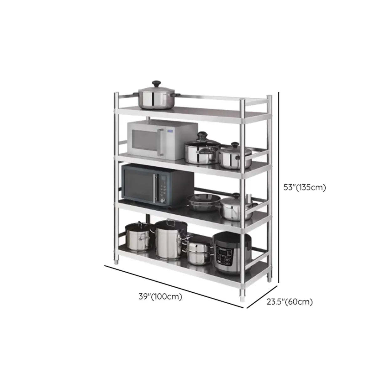 Rust Resistant Stainless Steel Countertop Baker's Rack