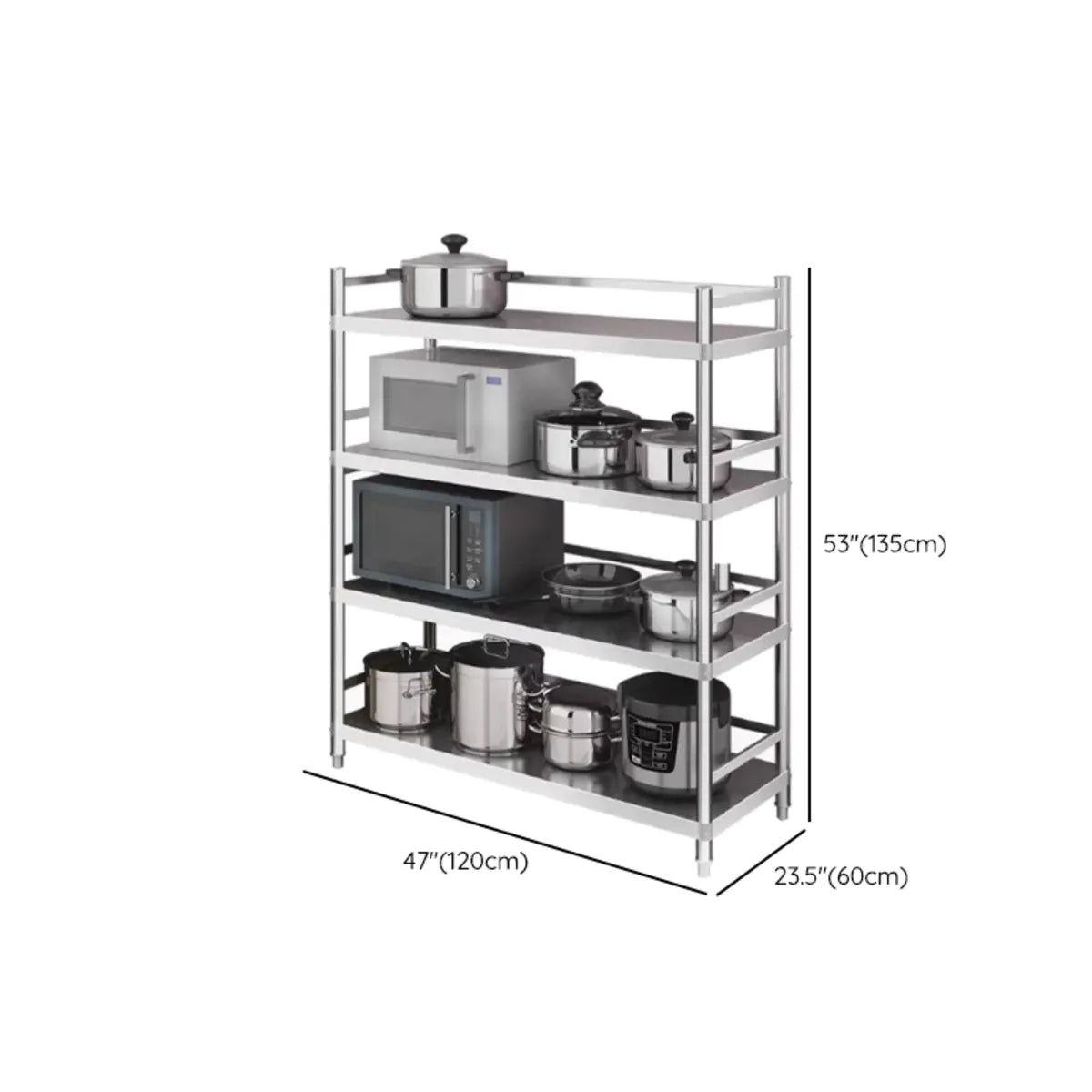 Rust Resistant Stainless Steel Countertop Baker's Rack