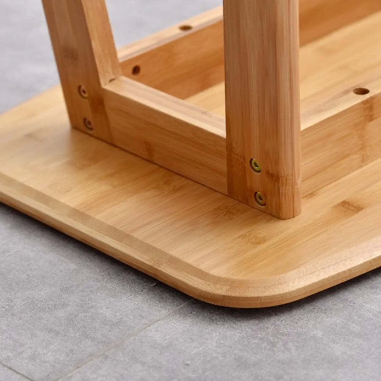 Rustic Minimalist Wood Bar Table with Footrest