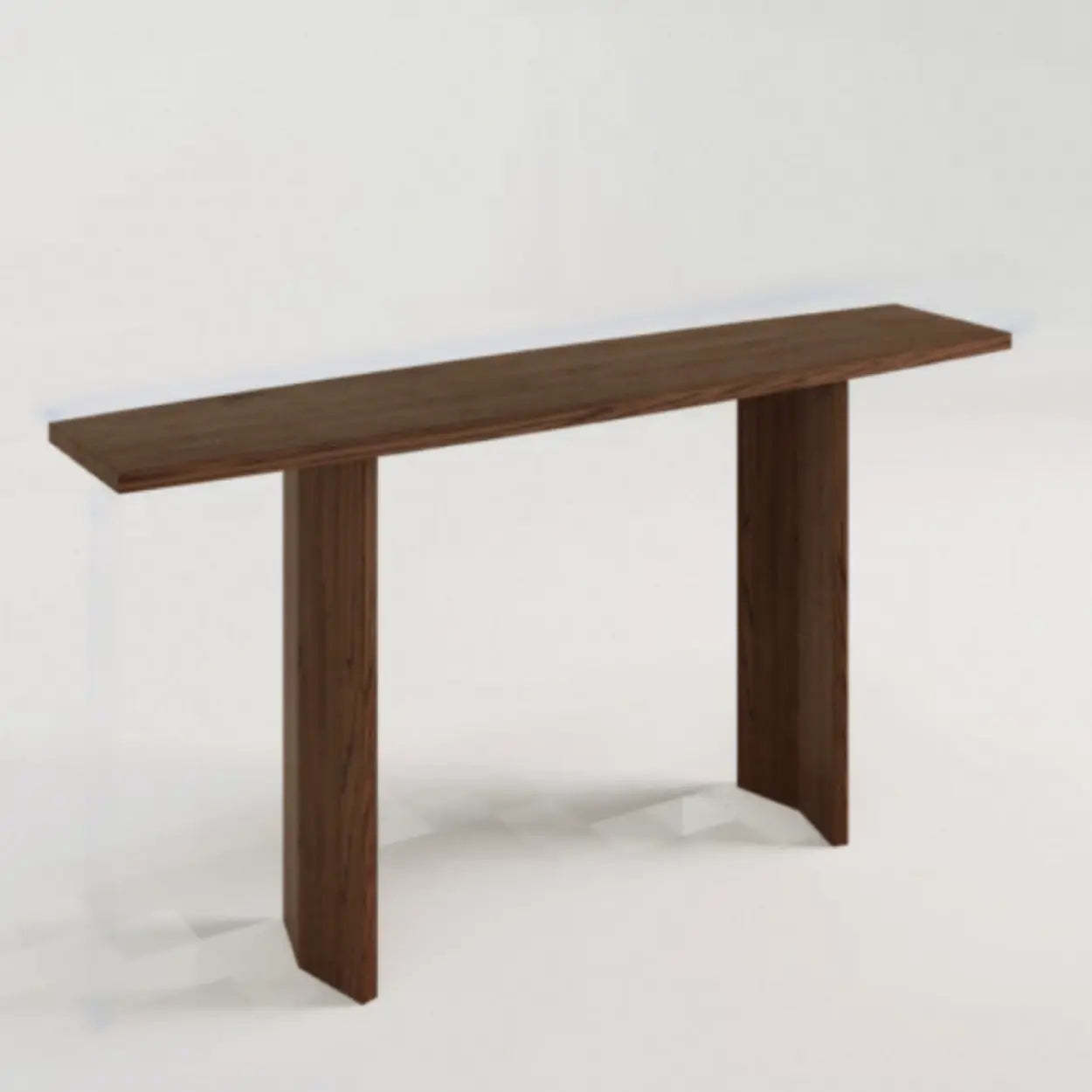 Lighom sled rust wood end & side tables for entryway — 39" L x 14" W x 30" H / Brown