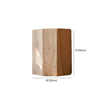 Rustic Natural Wood Floor Plant Stand