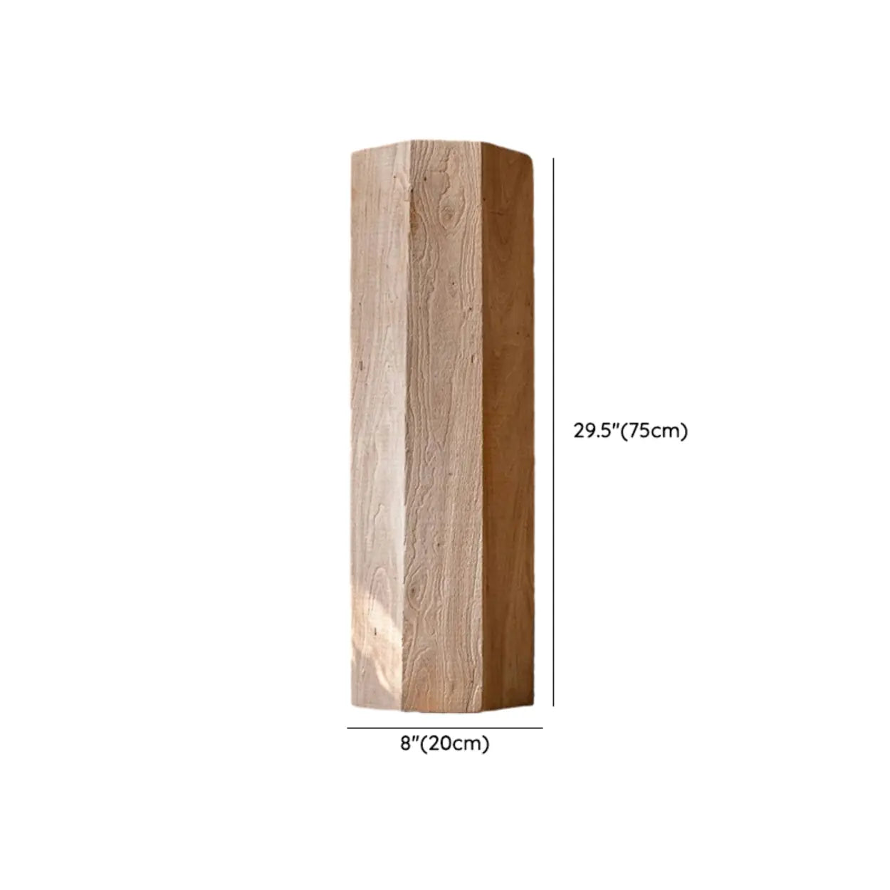 Rustic Natural Wood Floor Plant Stand