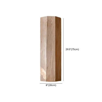 Rustic Natural Wood Floor Plant Stand