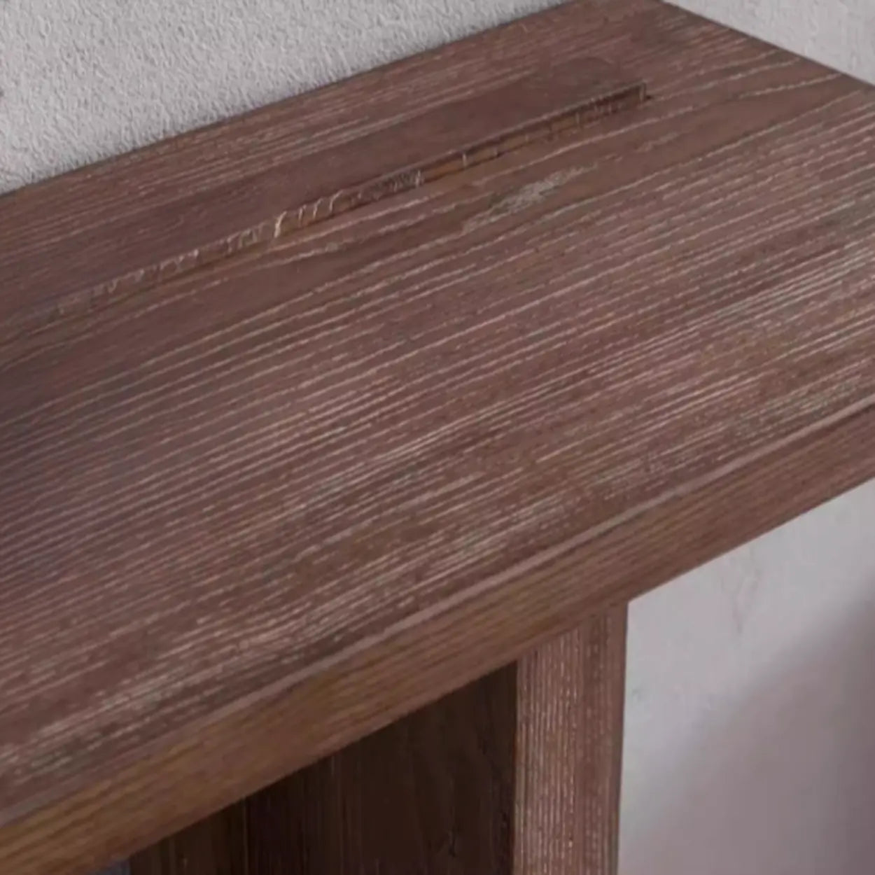 Rustic Natural Rectangular Wood Console Table