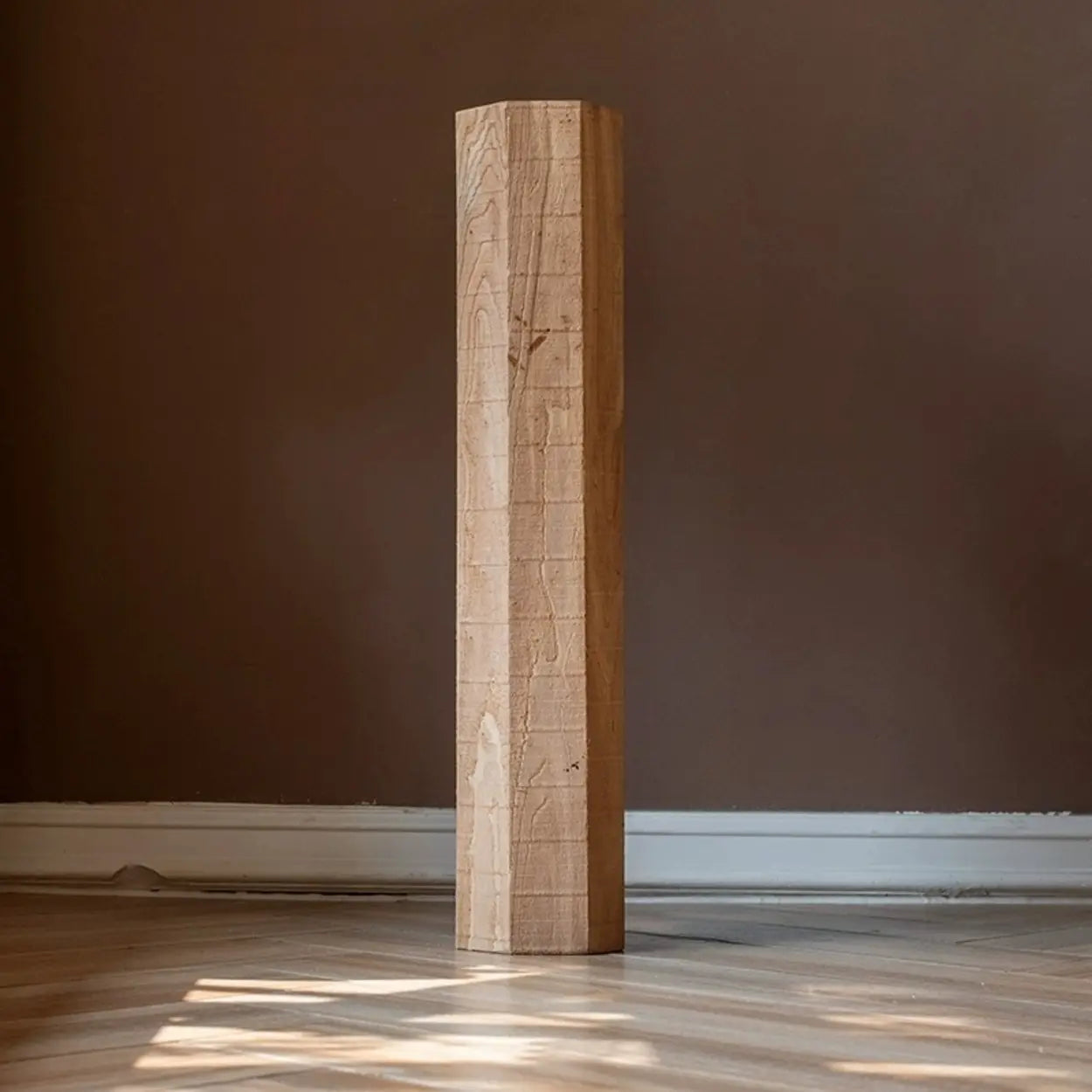 Rustic Natural Wood Floor Plant Stand