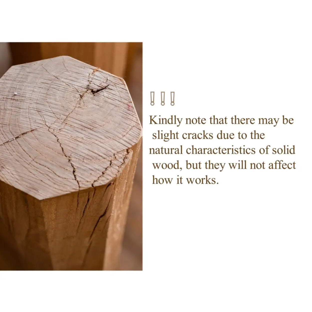 Rustic Natural Wood Floor Plant Stand