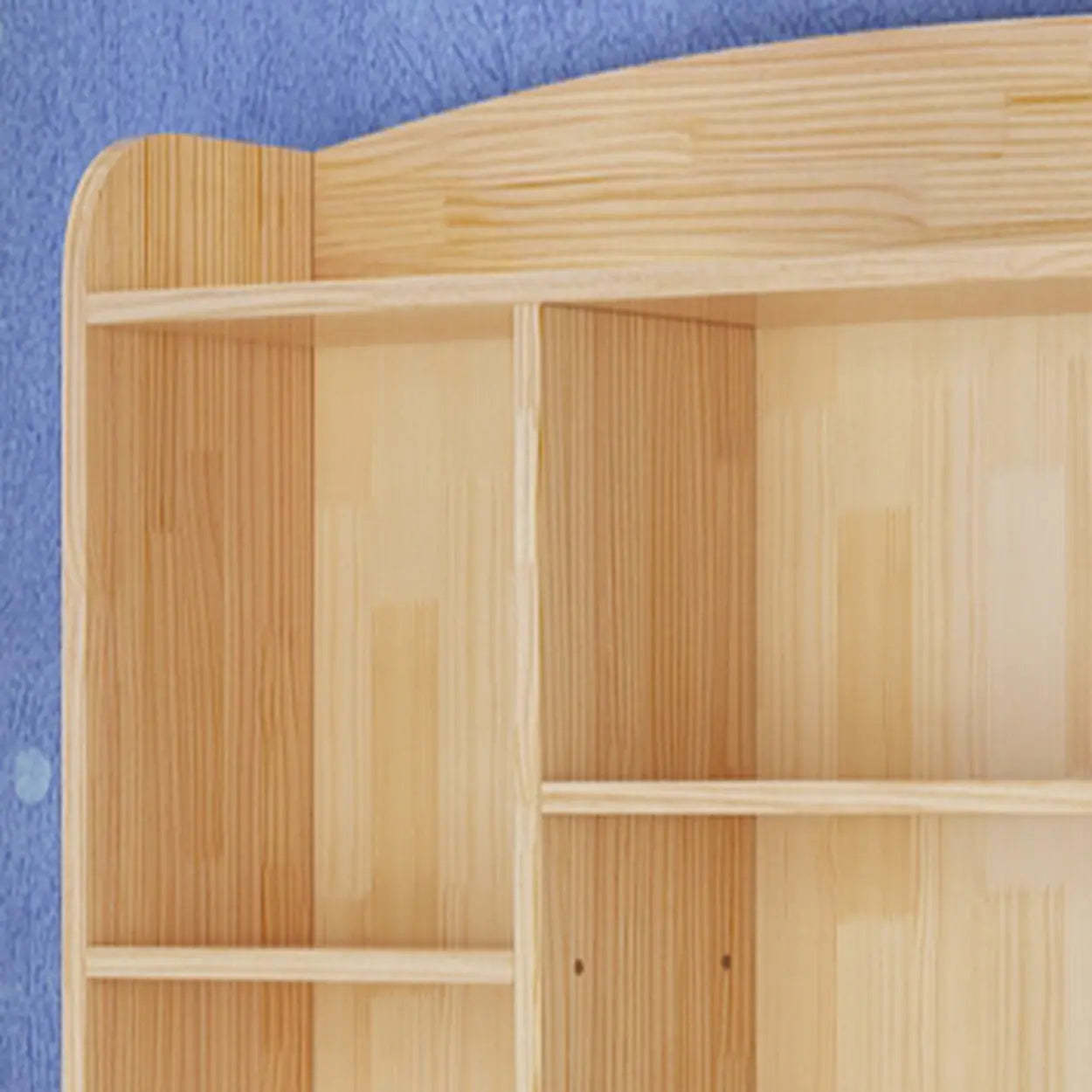 Rustic Pine Closed Back Wood Bookcase