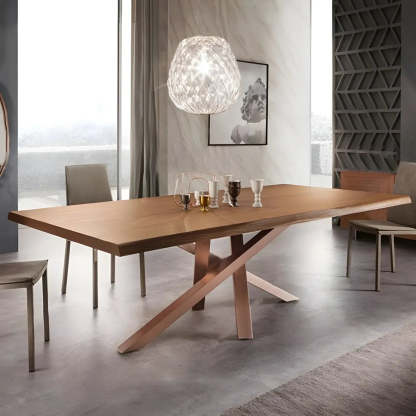 Rustic Pine Rectangular Dining Table