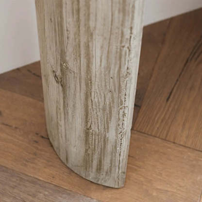 Rustic Rectangular Pine Sled-Base Console Table