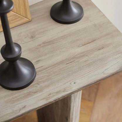 Rustic Rectangular Pine Sled-Base Console Table