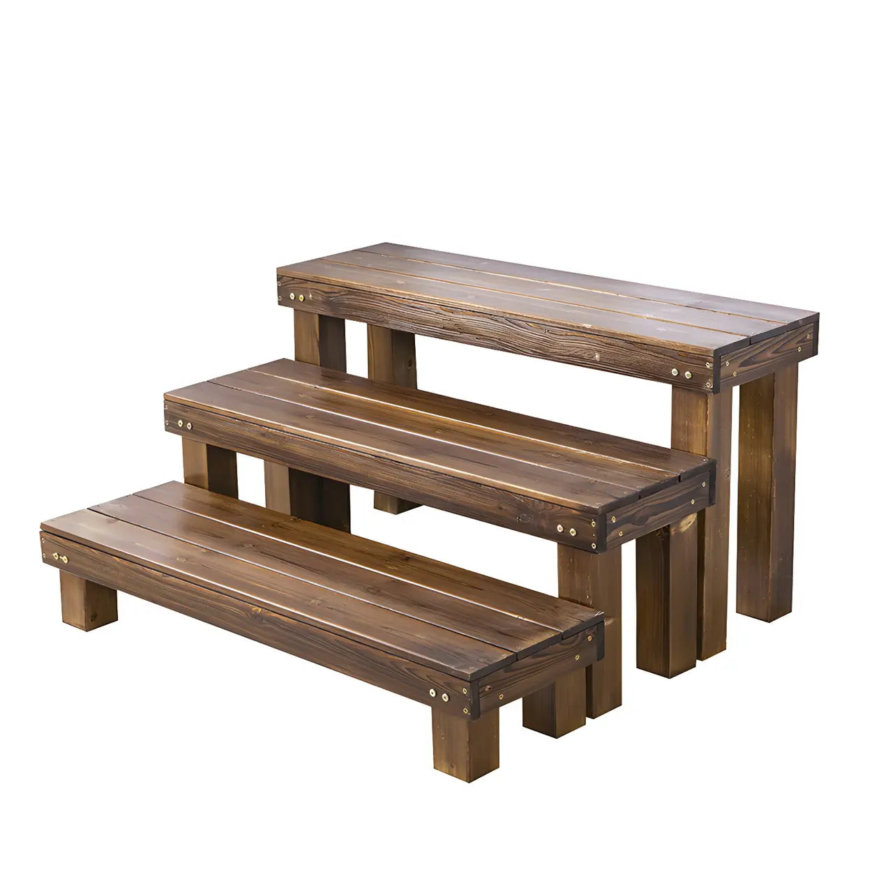 Lighom rust rectangular wood out f for hallway — 35.4"L x 11.8"W x 13.8"H