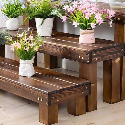 Rust plant wood out f for hallway — 47"L x 12"W x 22"H