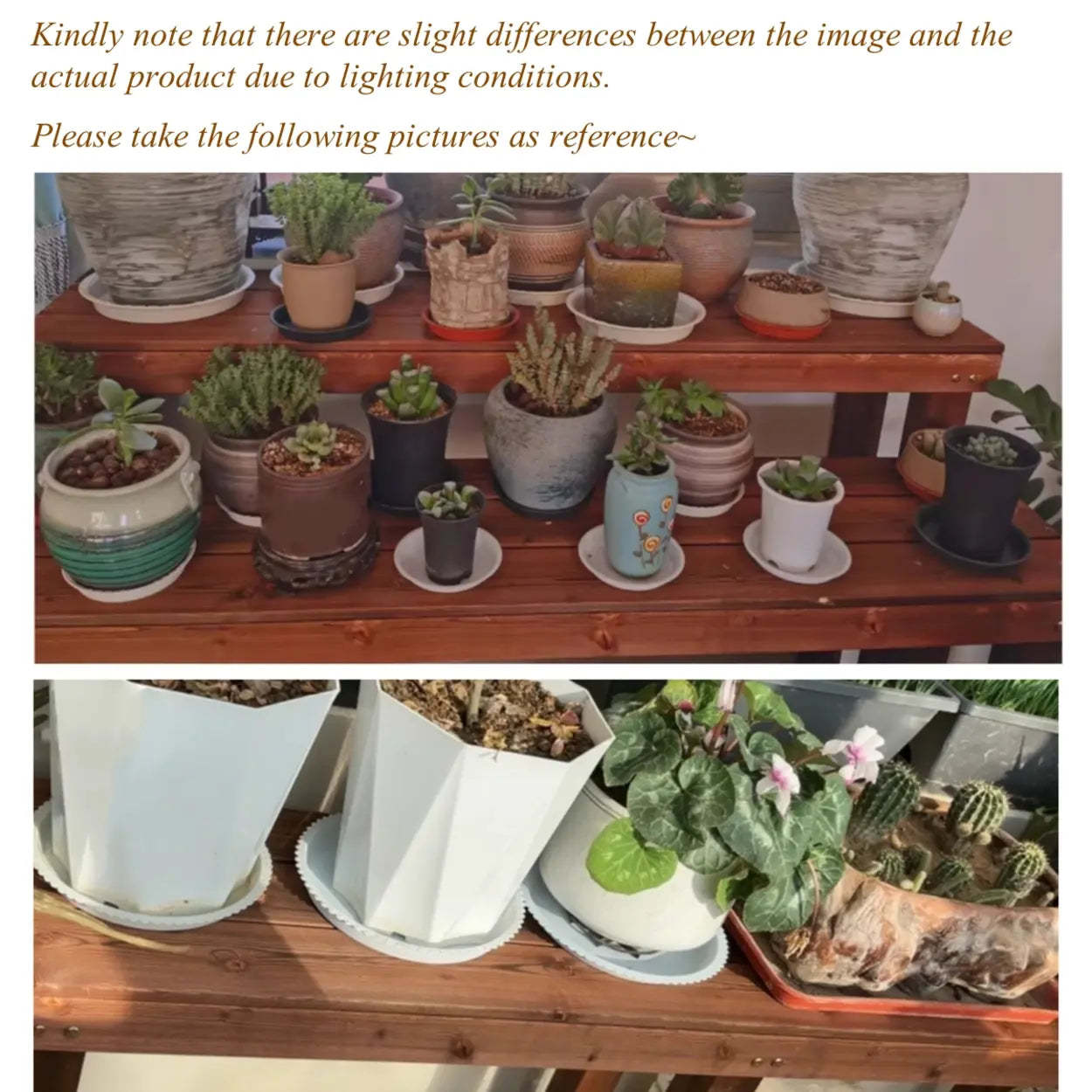 Lighom rustic rectangular plant brown out f — 24"L x 12"W x 14"H