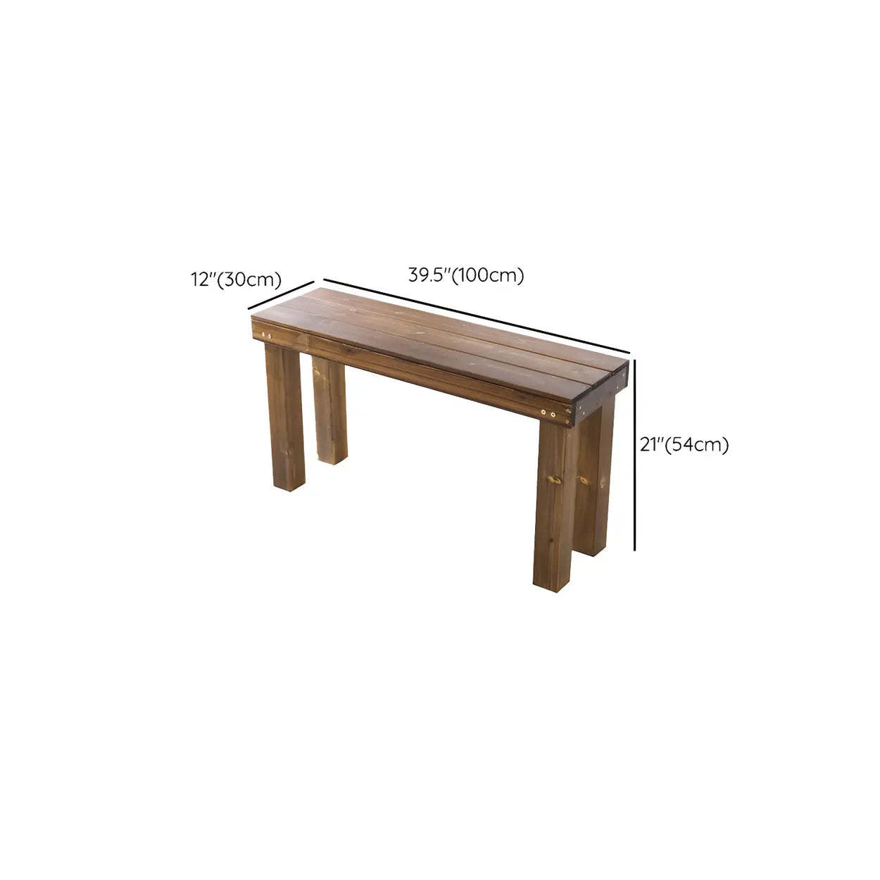 Rustic stand plant brown wood ceramic resin out f, Lighom