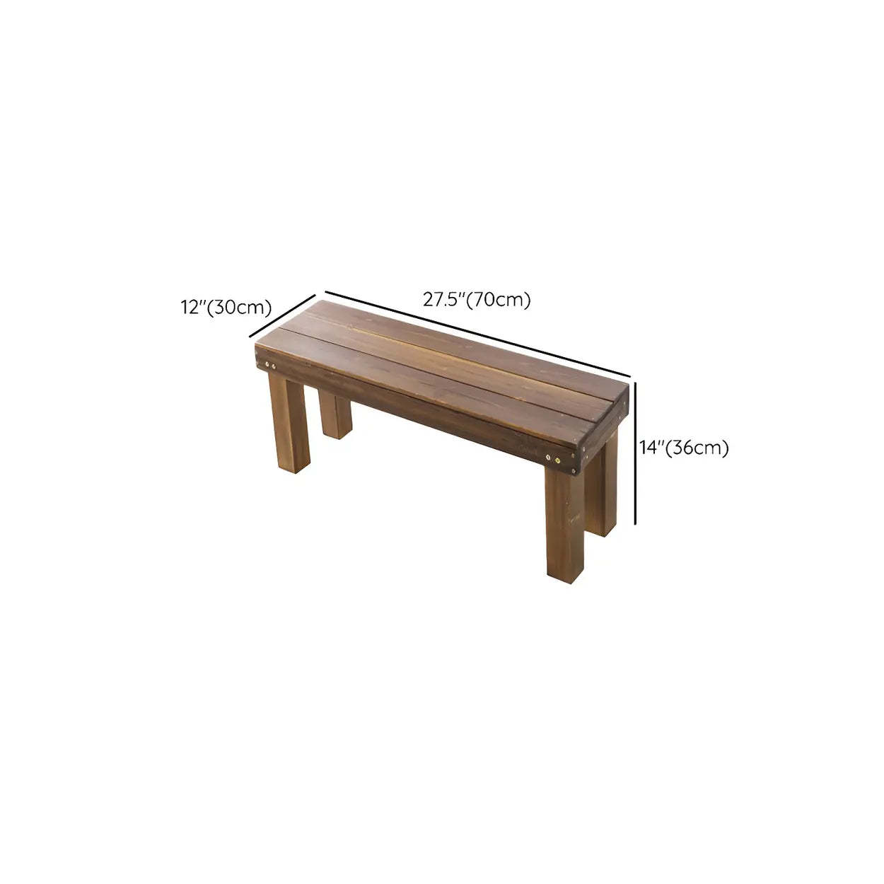 Lighom rustic plant rectangular wood ceramic resin out f
