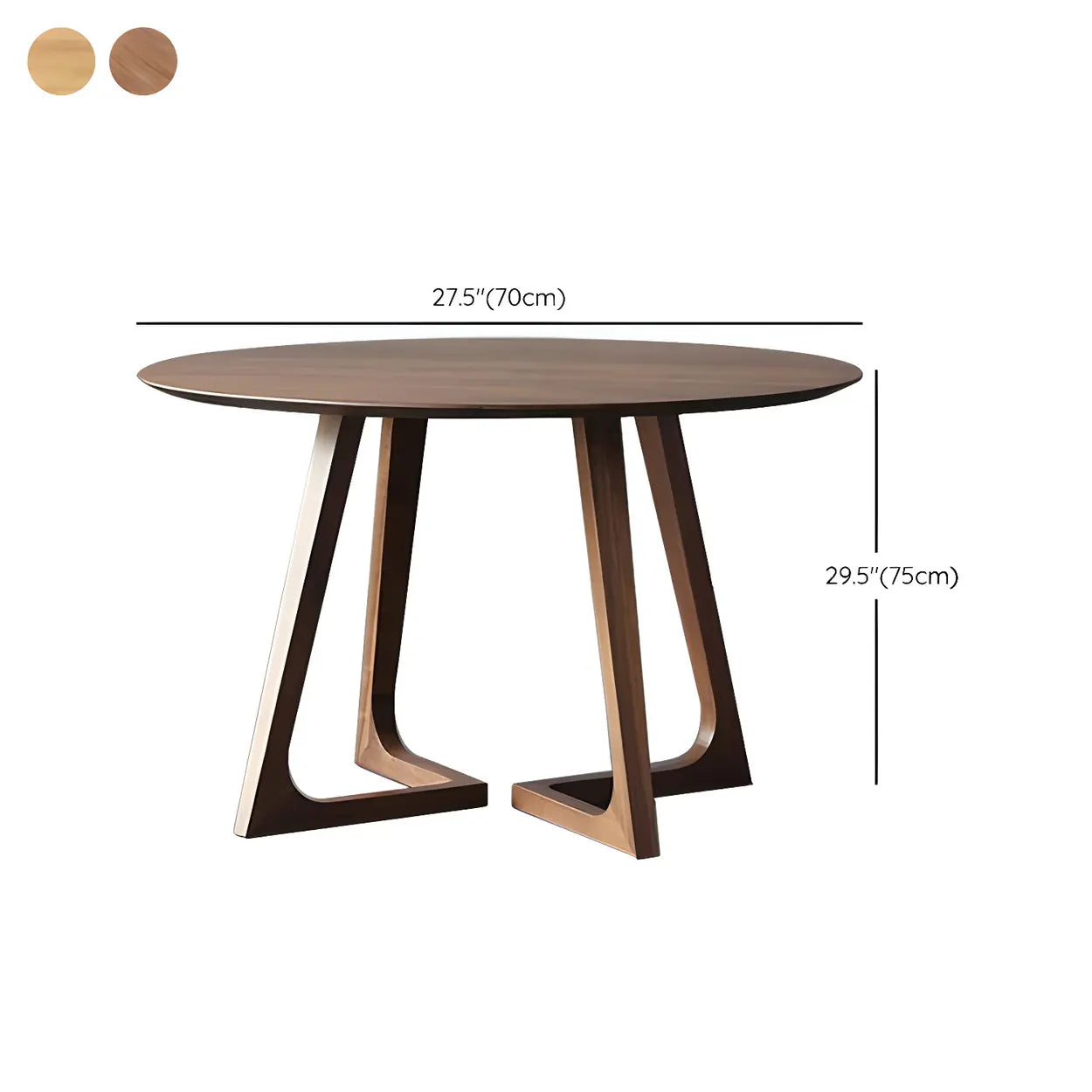 Small Round Wood Dining Table