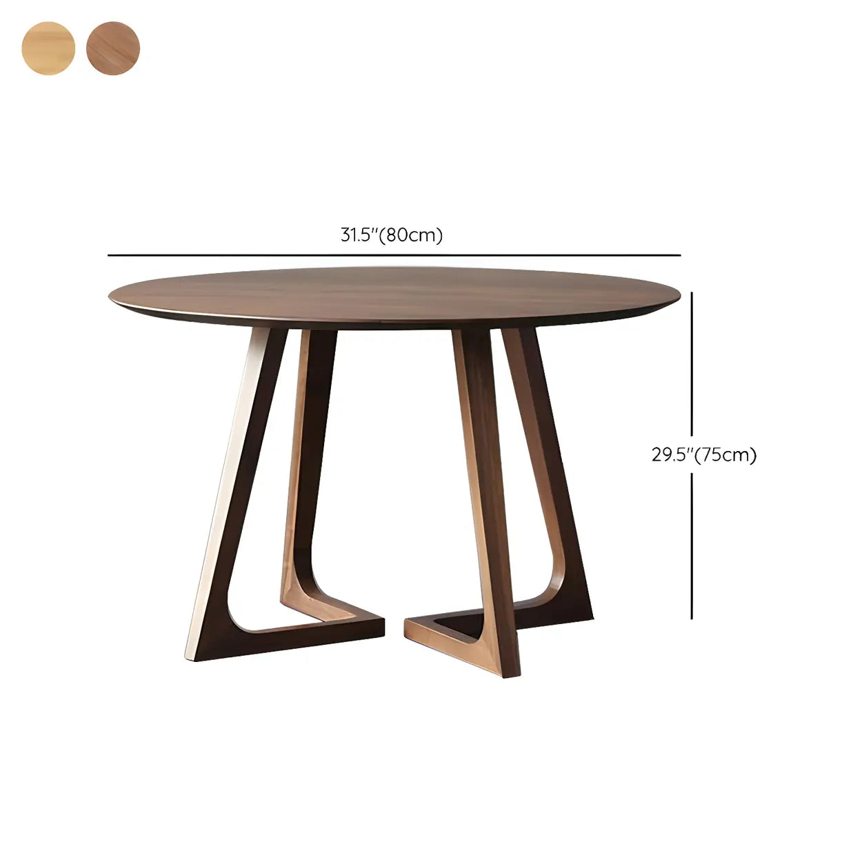 Small Round Wood Dining Table