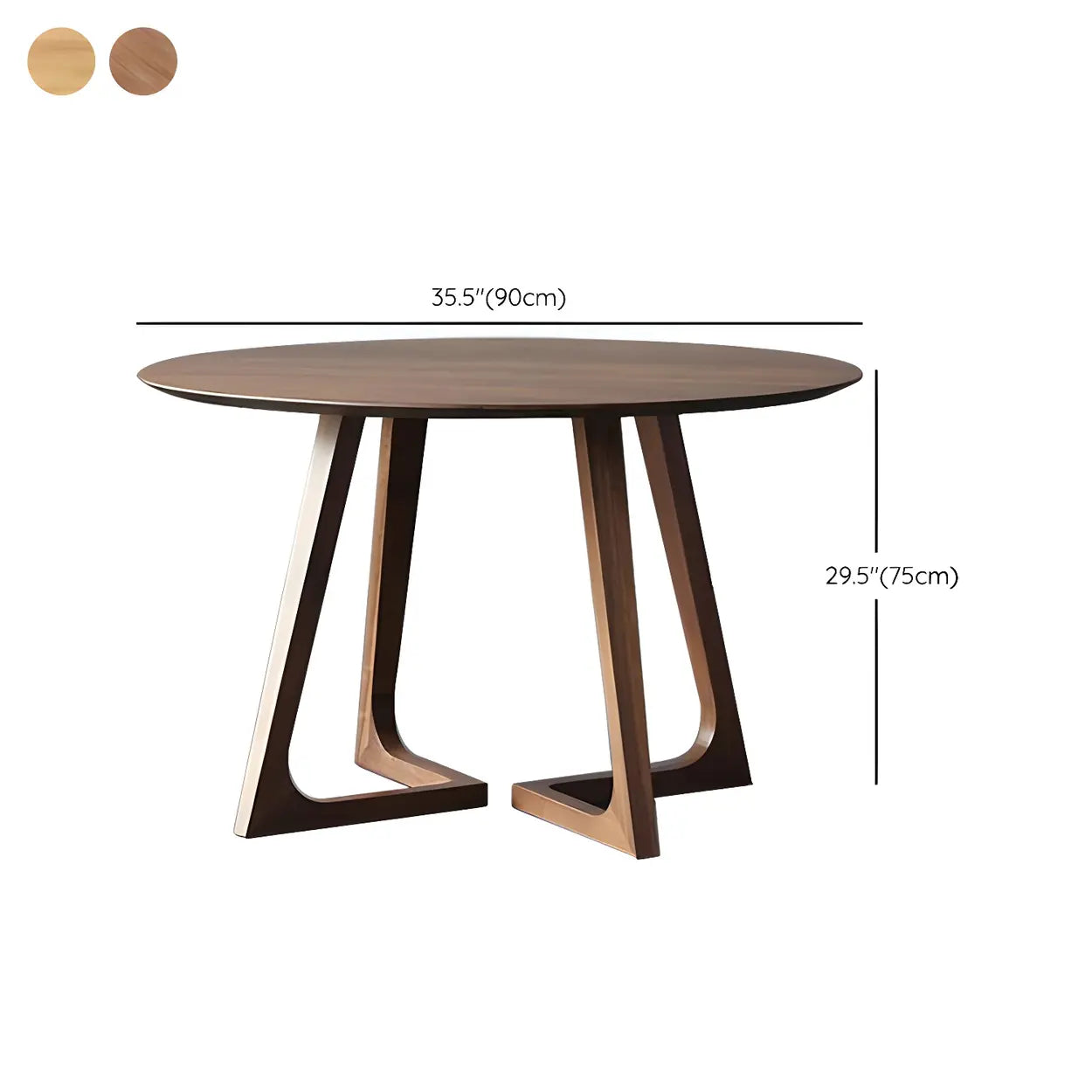 Small Round Wood Dining Table