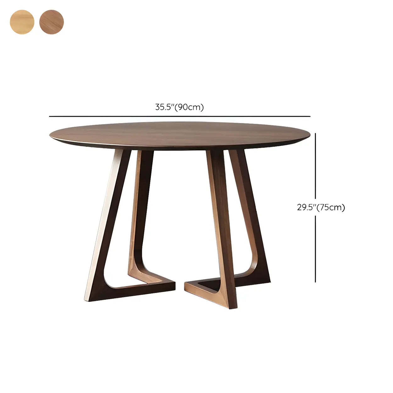 Small Round Wood Dining Table