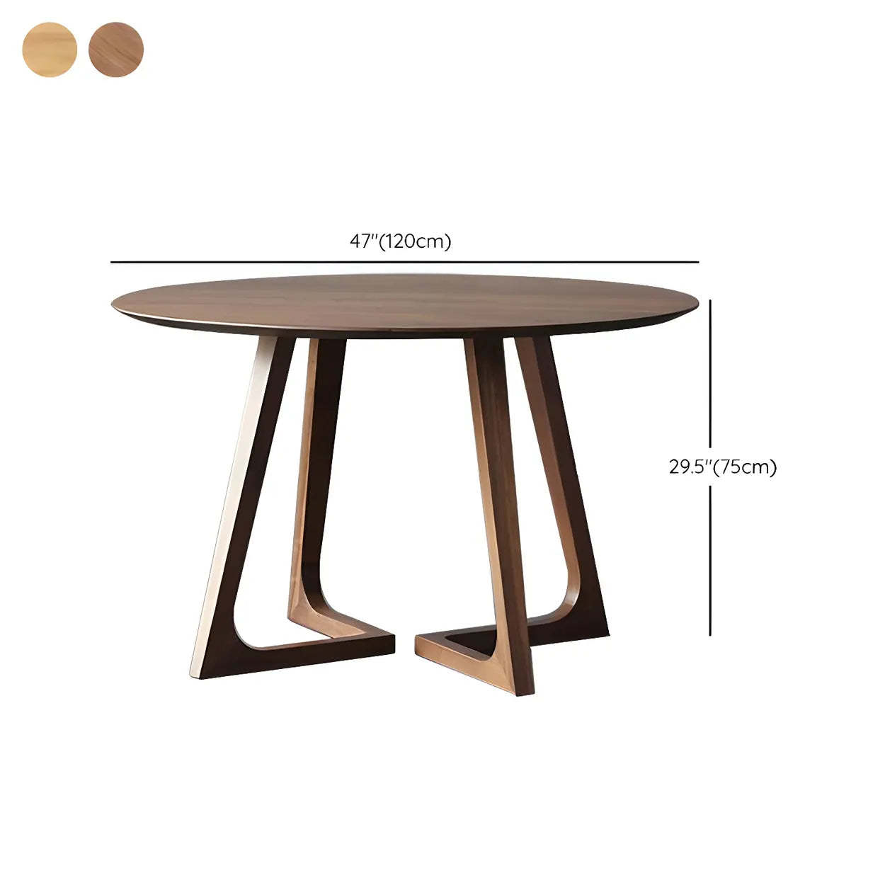 Small Round Wood Dining Table