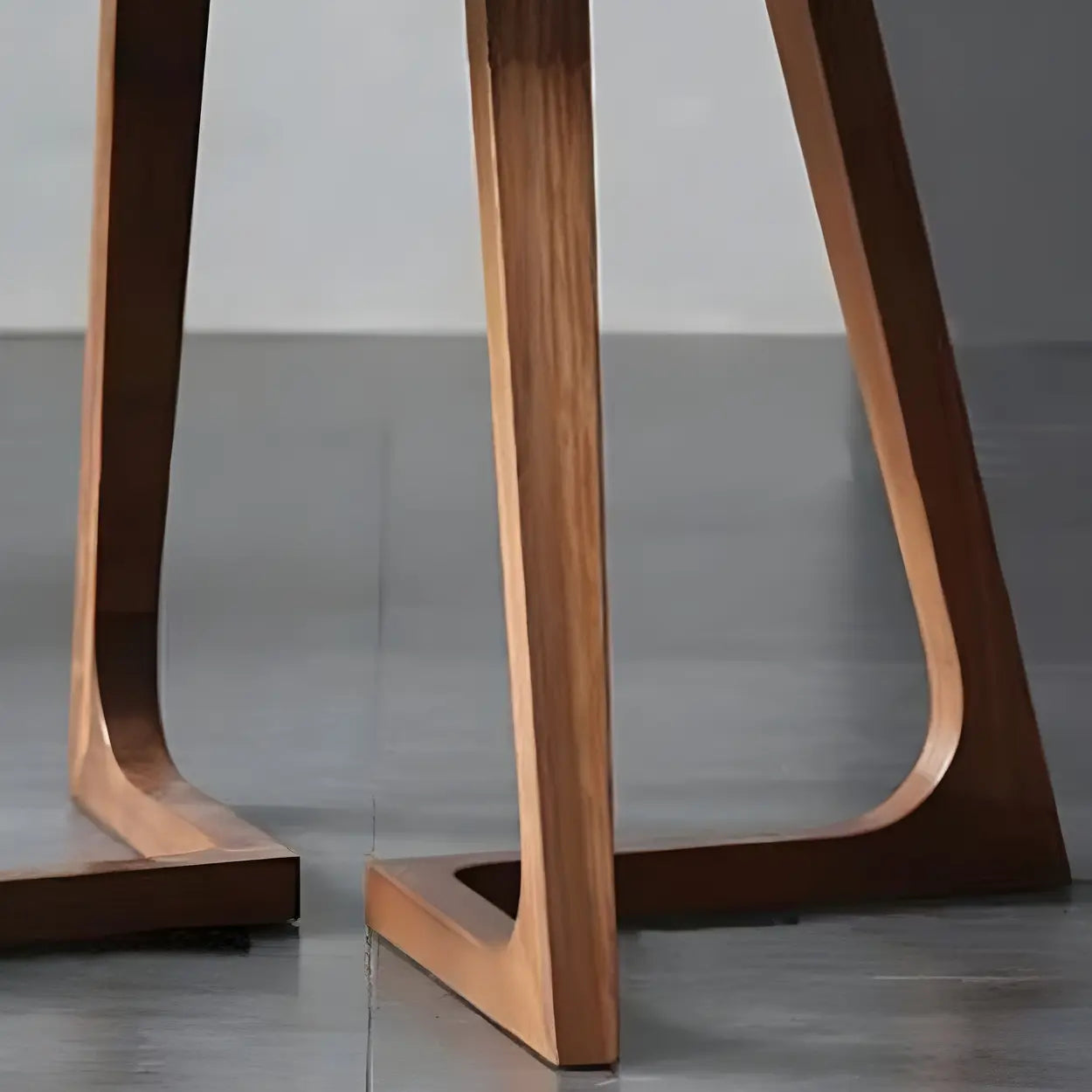 Small Round Wood Dining Table — Without Chairs / Natural Finish
