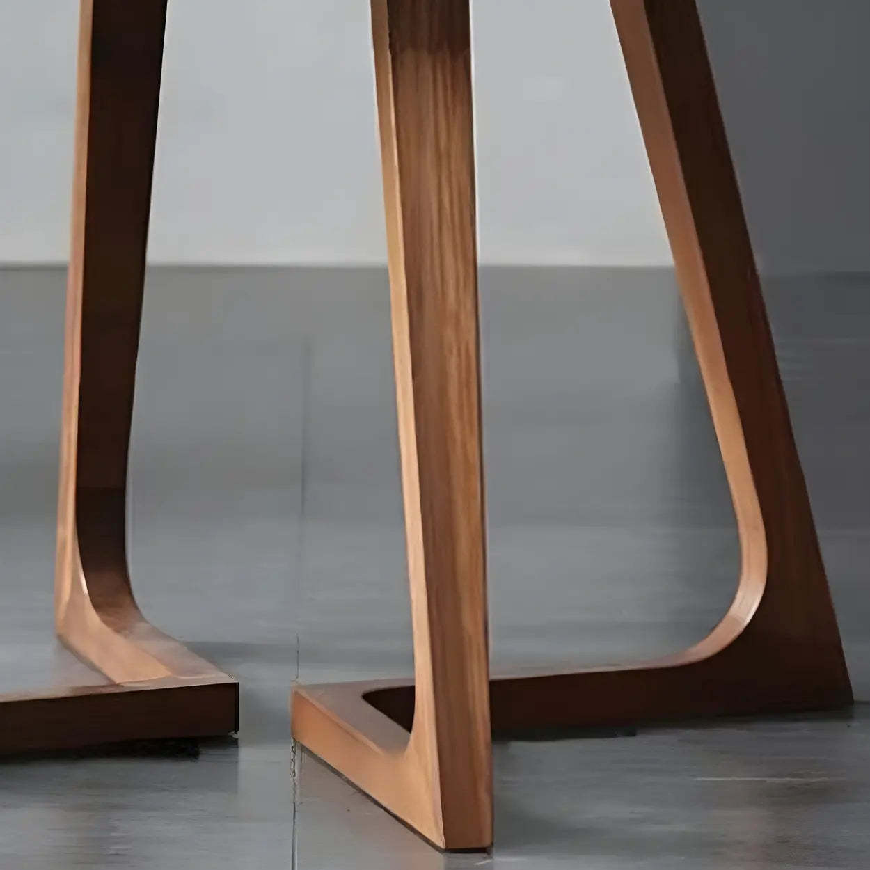 Small Round Wood Dining Table — Without Chairs / Natural Finish