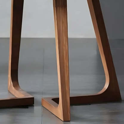 Small Round Wood Dining Table — Without Chairs / Natural Finish